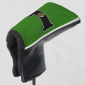 Grünes Loch in einem glücklichen Golfer Golf Headcover (3/4 Vorderseite)