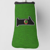 Grünes Loch in einem glücklichen Golfer Golf Headcover (Rotieren 90)