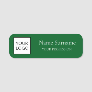 Grünes Logo Werbeartikel Namensschild