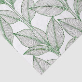 Grünes Lorbeerblatt Botanisches Muster Seidenpapier (Ausschnitt)