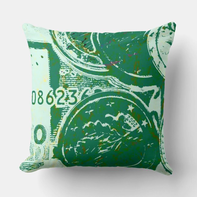 Grünes Lumbar Pillow Kissen (Vorderseite)