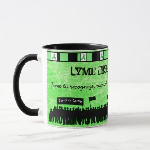 Grünes Lyme-Borreliose-Bewusstseins-Kaffeetasse Tasse