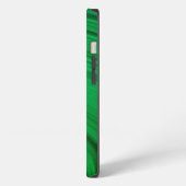 Grünes Malachit Nah iPhone Hülle (Linke Seite)