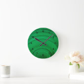 Grünes Malachit Nah Runde Wanduhr (Zuhause)