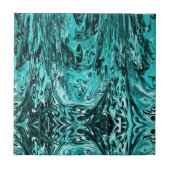 Grünes Malachituol Acrylic-Pour-Marmor Fliese (Vorderseite)