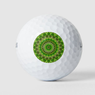Grünes Mandala-Rad... Golfball