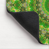 Grünes Mandala-Rad Mousepad (Ecke)