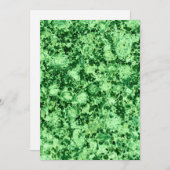 Grünes Marmormuster Feiertagskarte (Vorne/Hinten)
