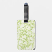 Grünes Marmormuster Gepäckanhänger (Rückseite vertikal)