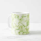 Grünes Marmormuster Kaffeetasse (Vorderseite Links)
