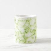 Grünes Marmormuster Kaffeetasse (Mittel)