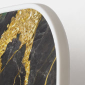 Grünes Marmormuster mit Gold Pickleball Schläger (Linke Seite)