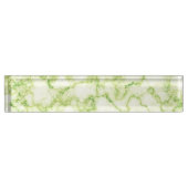 Grünes Marmormuster Namensplakette (Vorderseite)