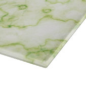 Grünes Marmormuster Schneidebrett (Ecke)