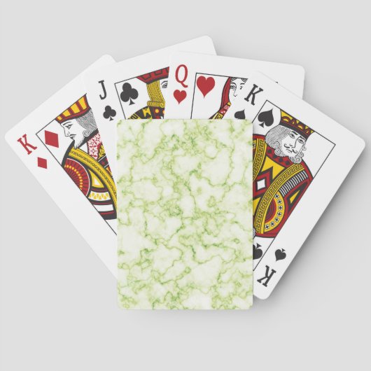 Grünes Marmormuster Spielkarten (Rückseite)