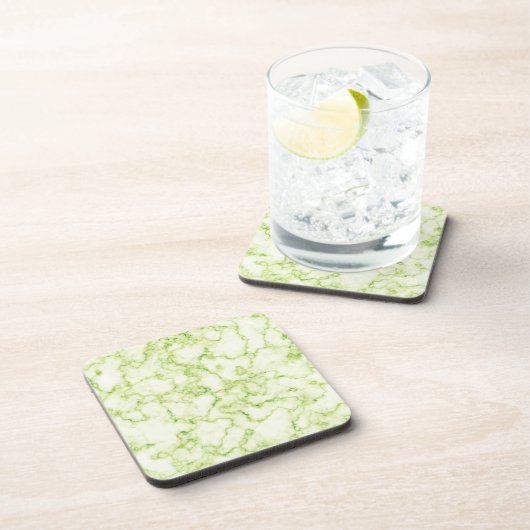 Grünes Marmormuster Untersetzer (Rechte Seite)
