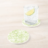 Grünes Marmormuster Untersetzer (Seite)