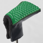 Grünes marokkanisches Musterdesign Golf Headcover (3/4 Vorderseite)