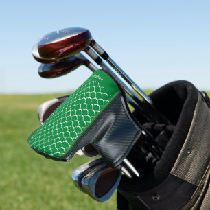 Grünes marokkanisches Musterdesign Golf Headcover