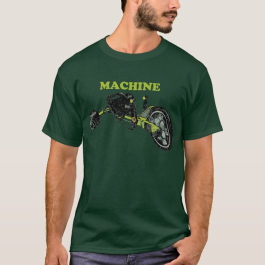 Grünes Maschinen-Grafik-T-Shirt T-Shirt (Vorderseite)