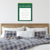 Grünes mathematisches Zitat Leinwanddruck (Insitu (Schlafzimmer))