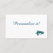 Grünes Matuka Ausläufer-Fliegenfischen, Fliege, Visitenkarte (Rückseite)