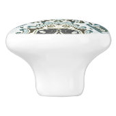 Grünes Meer Aquamarin Türkisblau Ethnischer Stamm Keramikknauf (Seitenansicht)