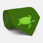 Grünes Meer turtle-16 Krawatte (Gerollt)