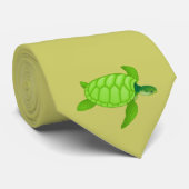 Grünes Meer turtle-18 Krawatte (Gerollt)
