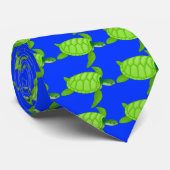Grünes Meer turtle-33 Krawatte (Gerollt)