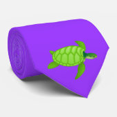 Grünes Meer turtle-49 Krawatte (Gerollt)