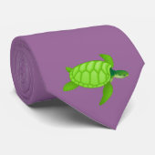 Grünes Meer turtle-50 Krawatte (Gerollt)