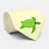 Grünes Meer turtle-65 Krawatte (Gerollt)