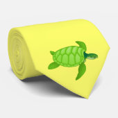 Grünes Meer turtle-67 Krawatte (Gerollt)