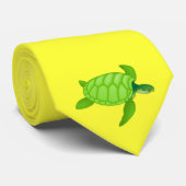 Grünes Meer turtle-68 Krawatte (Gerollt)