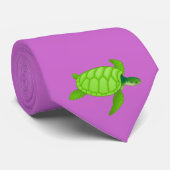Grünes Meer turtle-70 Krawatte (Gerollt)
