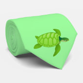 Grünes Meer turtle-80 Krawatte (Gerollt)