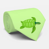 Grünes Meer turtle-81 Krawatte (Gerollt)