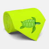 Grünes Meer turtle-82 Krawatte (Gerollt)
