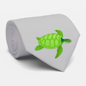 Grünes Meer turtle-83 Krawatte (Gerollt)