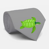 Grünes Meer turtle-84 Krawatte (Gerollt)