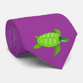 Grünes Meer turtle-87 Krawatte (Gerollt)