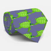 Grünes Meer turtle-8 Krawatte (Gerollt)