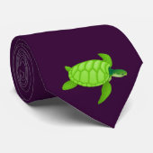 Grünes Meer turtle-90 Krawatte (Gerollt)