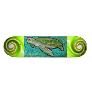 Grünes Meeresschildkröte-Skateboard Skateboard