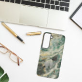 Grünes Meerwasser-Steinmuster Samsung Galaxy Hülle