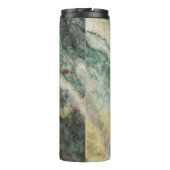 Grünes Meerwasser-Steinmuster Thermosbecher (Rückseite)