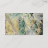 Grünes Meerwasser-Steinmuster Visitenkarte (Rückseite)