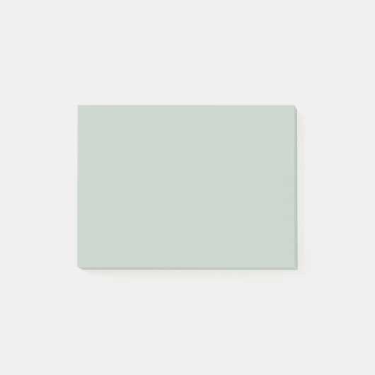 Grünes Meerwasserglas einfarbig Post-it Klebezettel (Vorderseite)