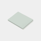 Grünes Meerwasserglas einfarbig Post-it Klebezettel (angewinkelt)